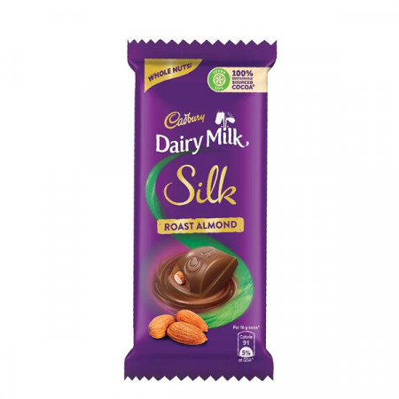 CADBURY DAIRY MILK SILK ROST ALMOND 143GM
